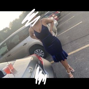 Blue Velvet homecoming dress